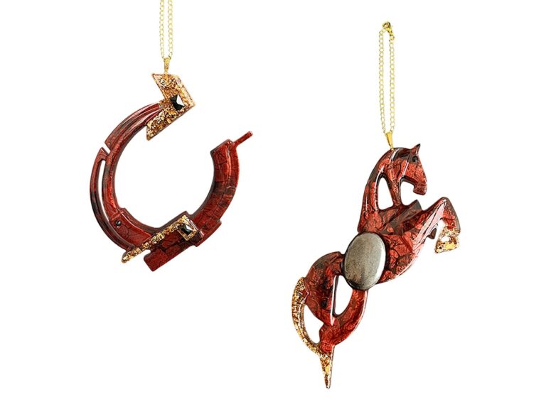 Набор елочных игрушек: Лошадь, Подкова 23