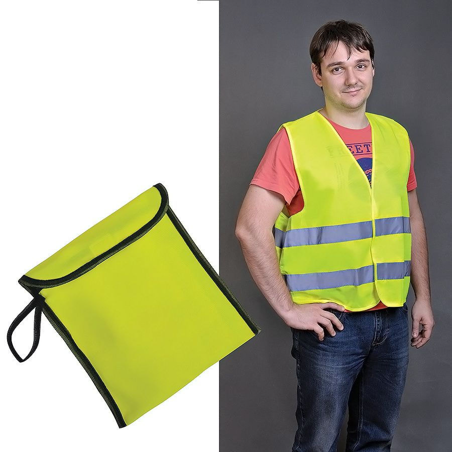 afcee2bd-504a-11e4-9411-00155d640301 Жилет светоотражающий "SAFETY" в чехле, размер L, нейлон 1