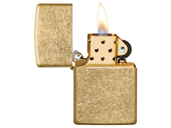 Зажигалка ZIPPO Classic с покрытием Tumbled Brass 8