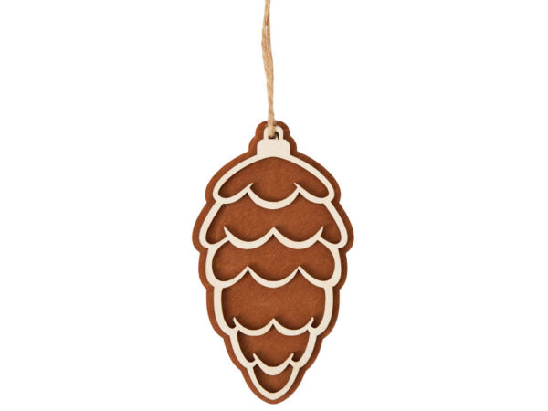 Деревянная подвеска на елку «Cedar» 2
