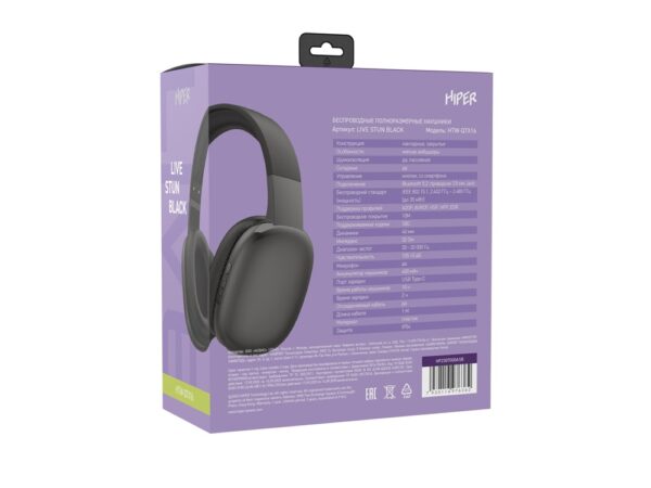 Беспроводные накладные наушники «LIVE STUN» 10