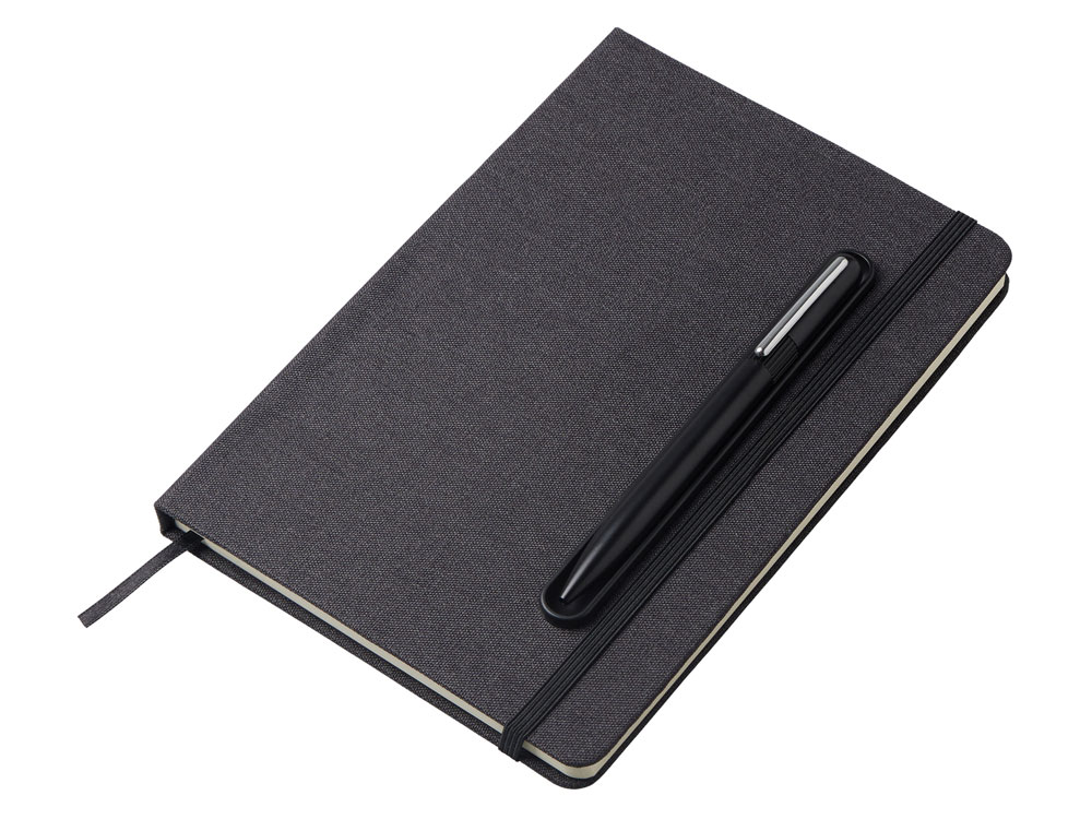 04985057b555ff4c.jpg Блокнот А5 «NotaBene» с металлической шариковой ручкой и подставкой для телефона 1