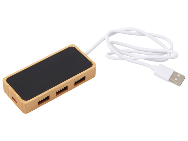 USB хаб с подсветкой лого «Reedia S5», 3*USB, 1*Type C 3
