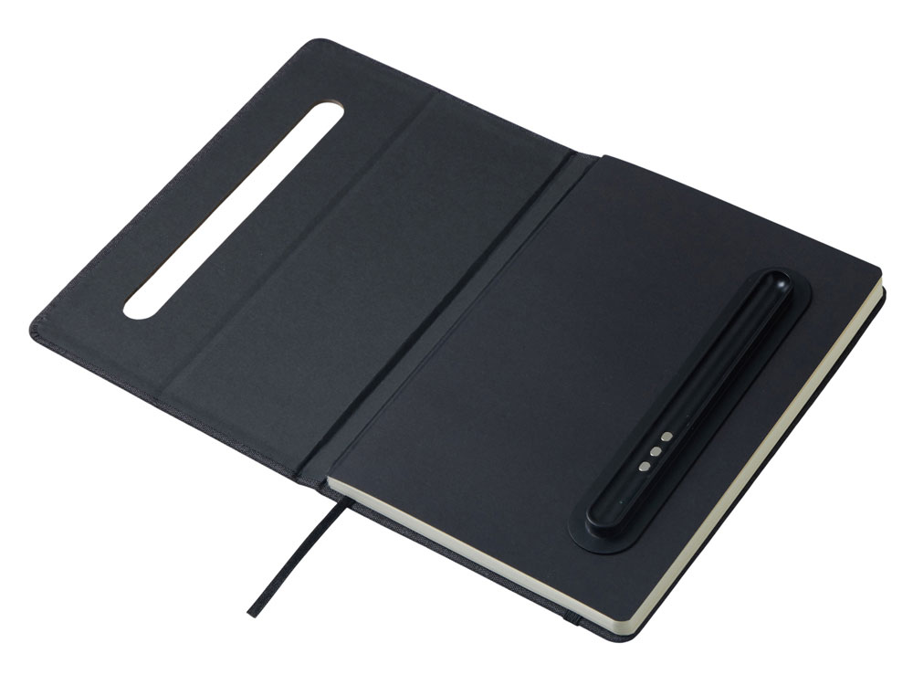 558c55cd1a6c7194.jpg Блокнот А5 «NotaBene» с металлической шариковой ручкой и подставкой для телефона 5