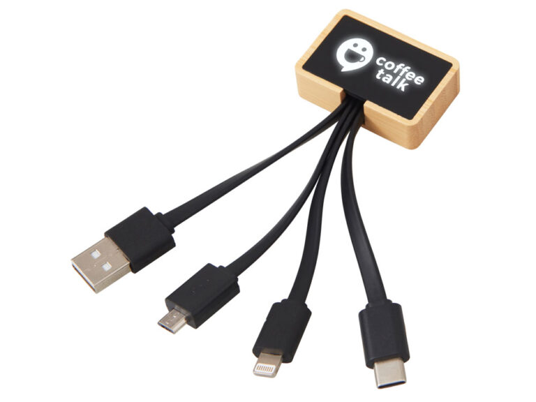 Кабель 3-в-1 с подсветкой лого «Reedia S6» 7