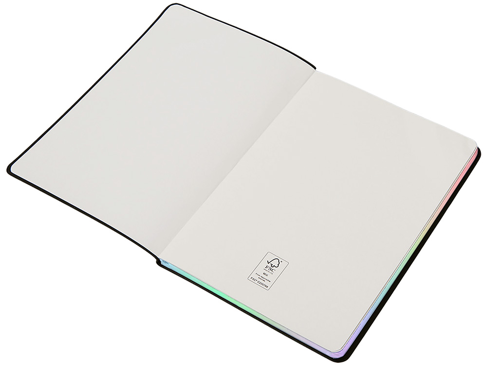 a32bd5f09f336780.jpg Блокнот А5 в гибкой обложке «Fellini» с голографическим срезом 3