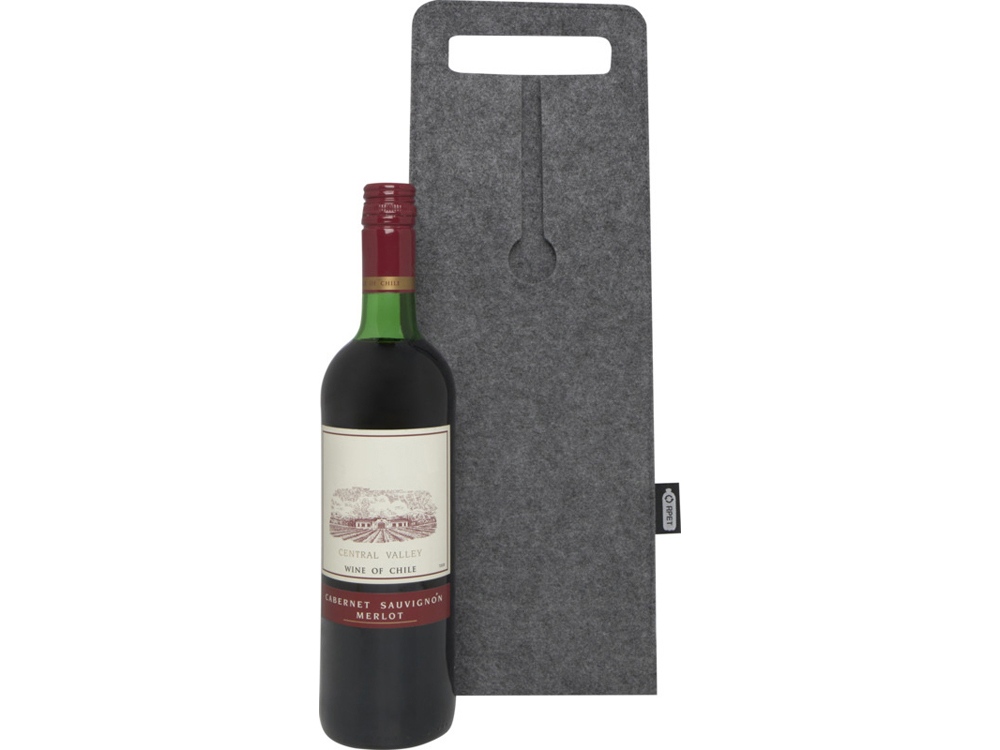 0e6fbac6ae17b54d.jpg Сумка-чехол для бутылки вина «Felta» из переработанного фетра 4