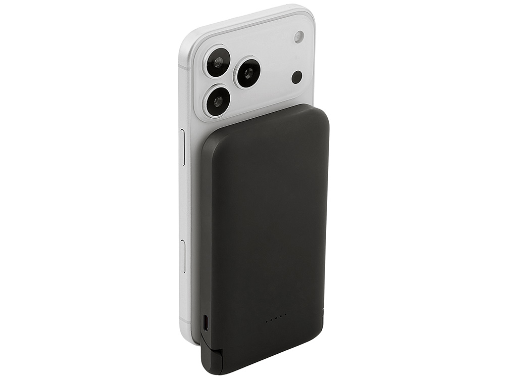 229c8f178b2ec248.jpg Беспроводной внешний аккумулятор с подсветкой лого и подставкой «Magflash», 10000 мАч, 15 Вт 11