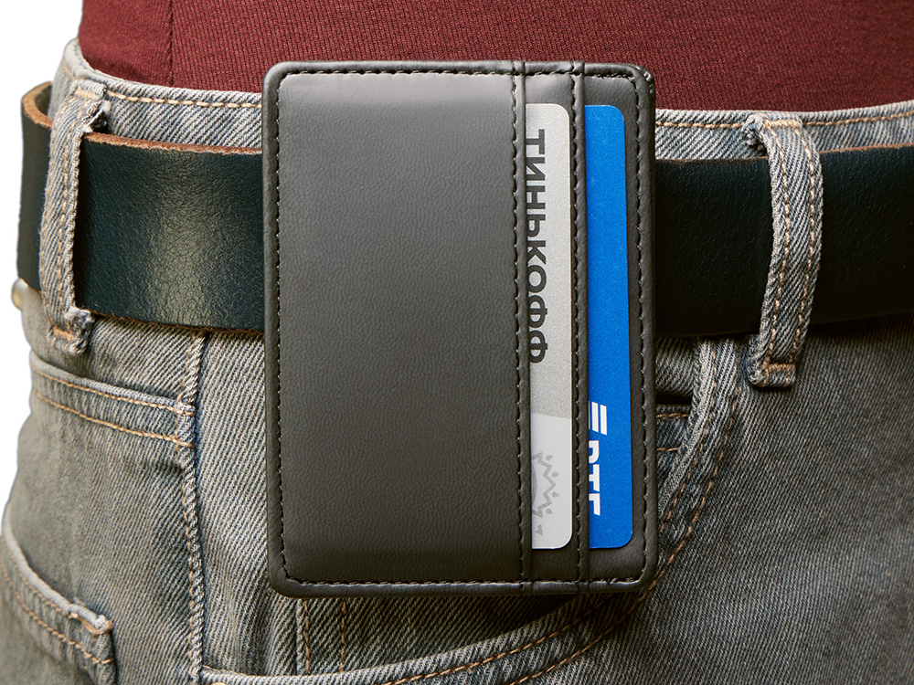 44ffddec4545ac8d.jpg Картхолдер для двух карт и наличных денег с зажимом «Crave» 7