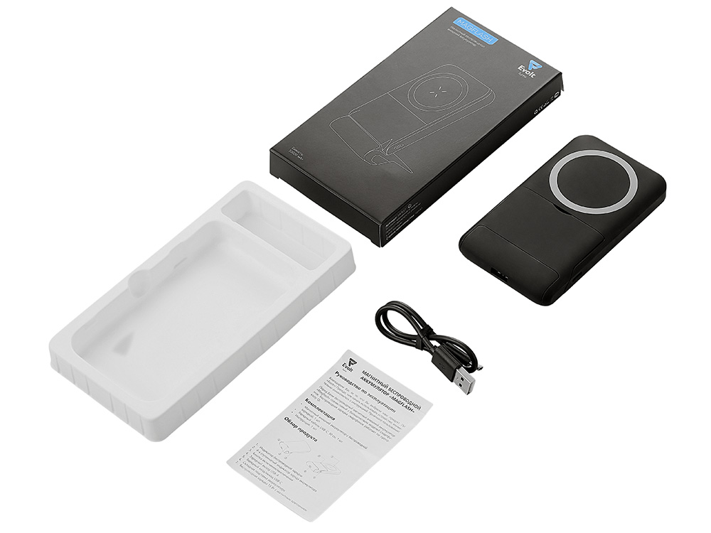 58cf91628aa865ef.jpg Беспроводной внешний аккумулятор с подсветкой лого и подставкой «Magflash», 10000 мАч, 15 Вт 17