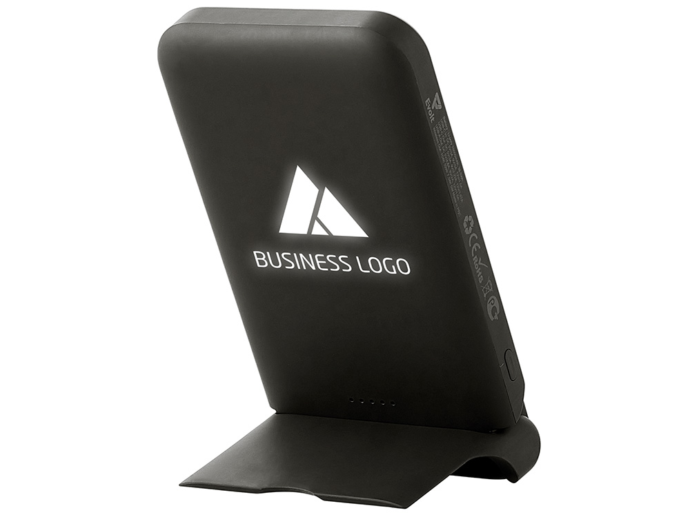 76054534eaee71d9.jpg Беспроводной внешний аккумулятор с подсветкой лого и подставкой «Magflash», 10000 мАч, 15 Вт 3