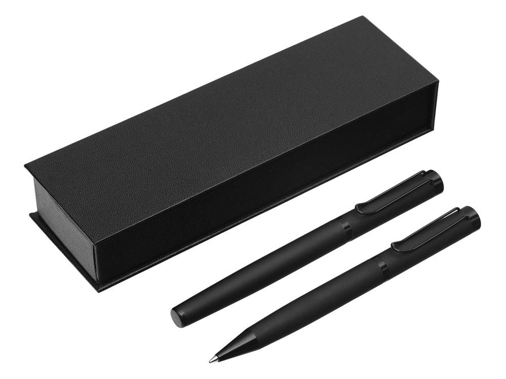 7b02c0f11399315e.jpg Подарочный набор из 2-х ручек «Black Lama» soft-touch 1