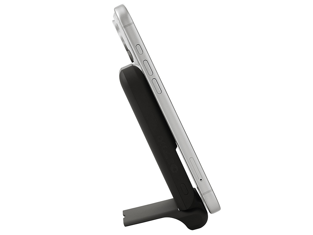 8415cbd96fc3e564.jpg Беспроводной внешний аккумулятор с подсветкой лого и подставкой «Magflash», 10000 мАч, 15 Вт 15