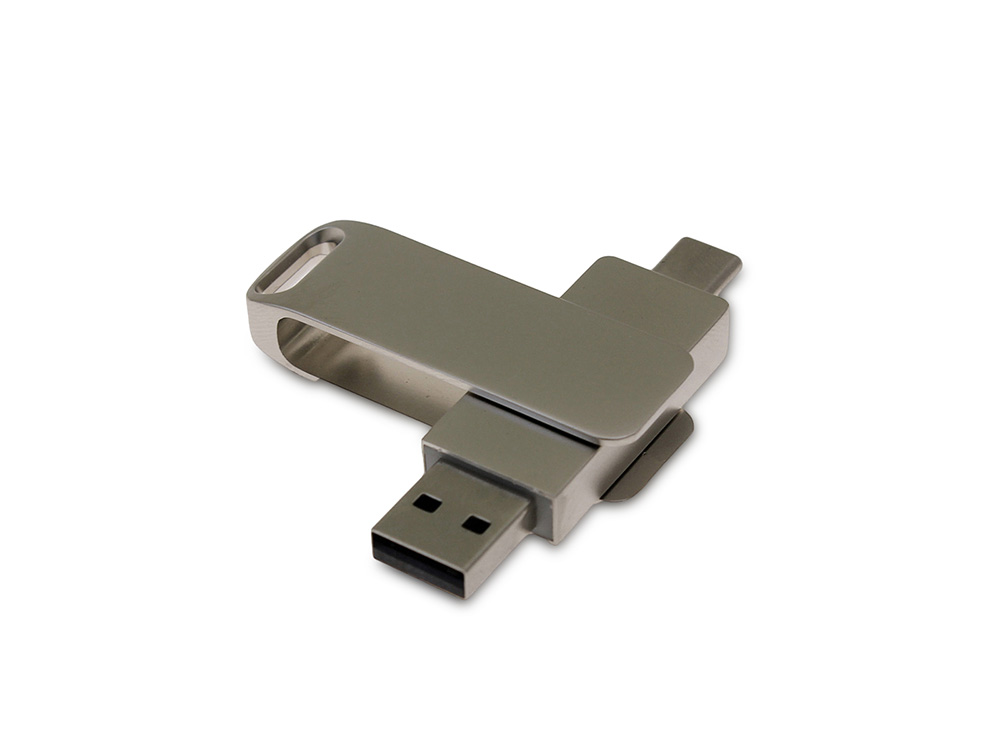 3d040d5fed64bb42.jpg USB 3.0- флешка на 32 Гб с поворотным механизмом и дополнительным разъемом Type-C 1