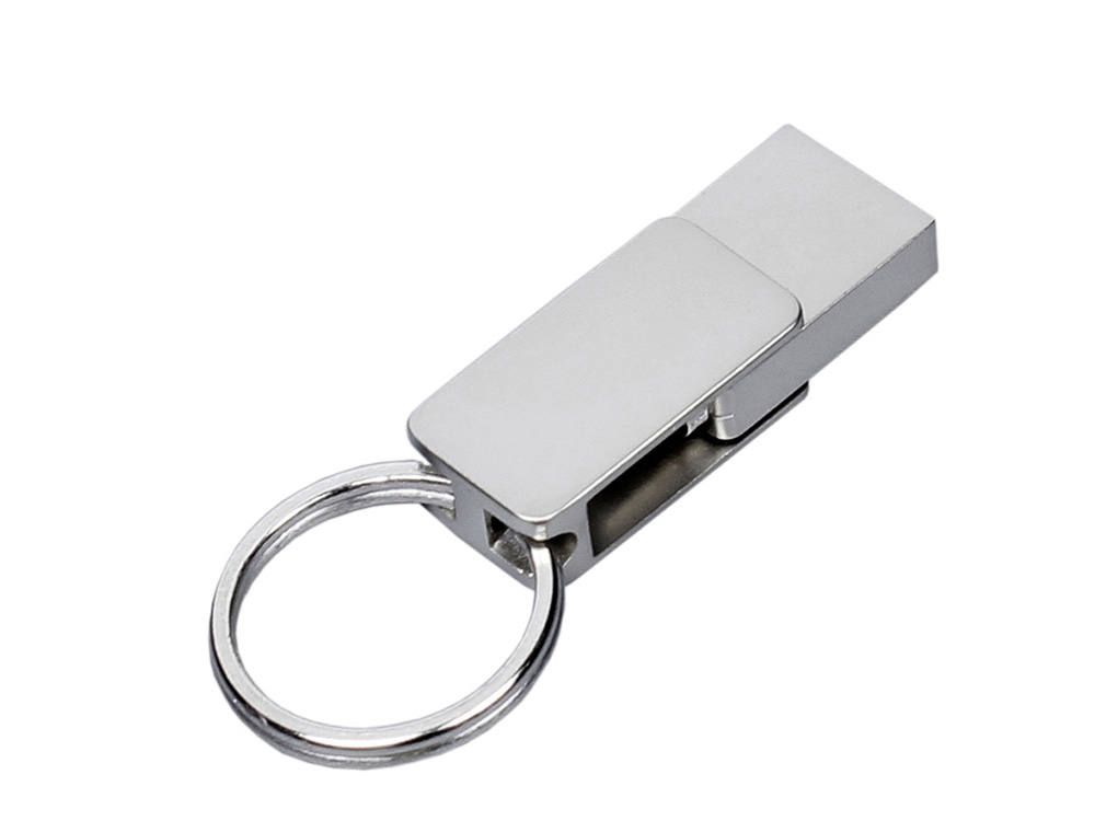 622390563b97151d.jpg USB 2.0- флешка «Mercury» на 16 Гб с поворотным механизмом и дополнительным разъемом Type-C 3