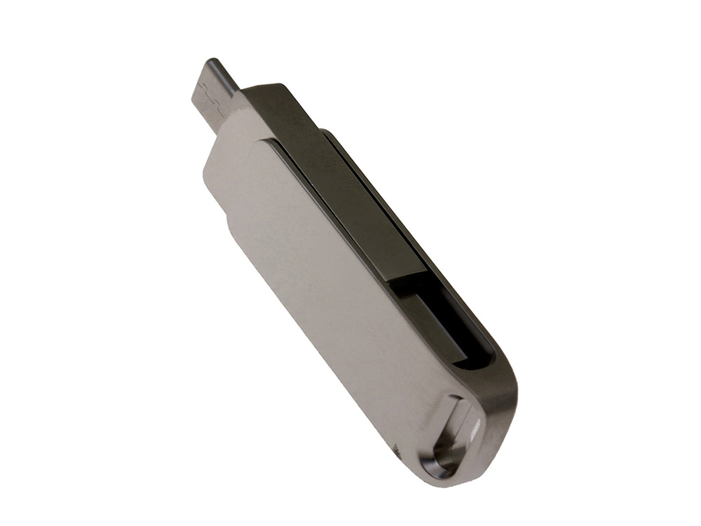 98c77c97952fae87.jpg USB 2.0- флешка на 16 Гб с поворотным механизмом и дополнительным разъемом Type-C 3