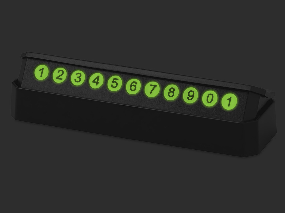 ac78c32ecf5b7363.jpg Парковочная визитка «Tempark» v.2 с люминесцентной подсветкой 2