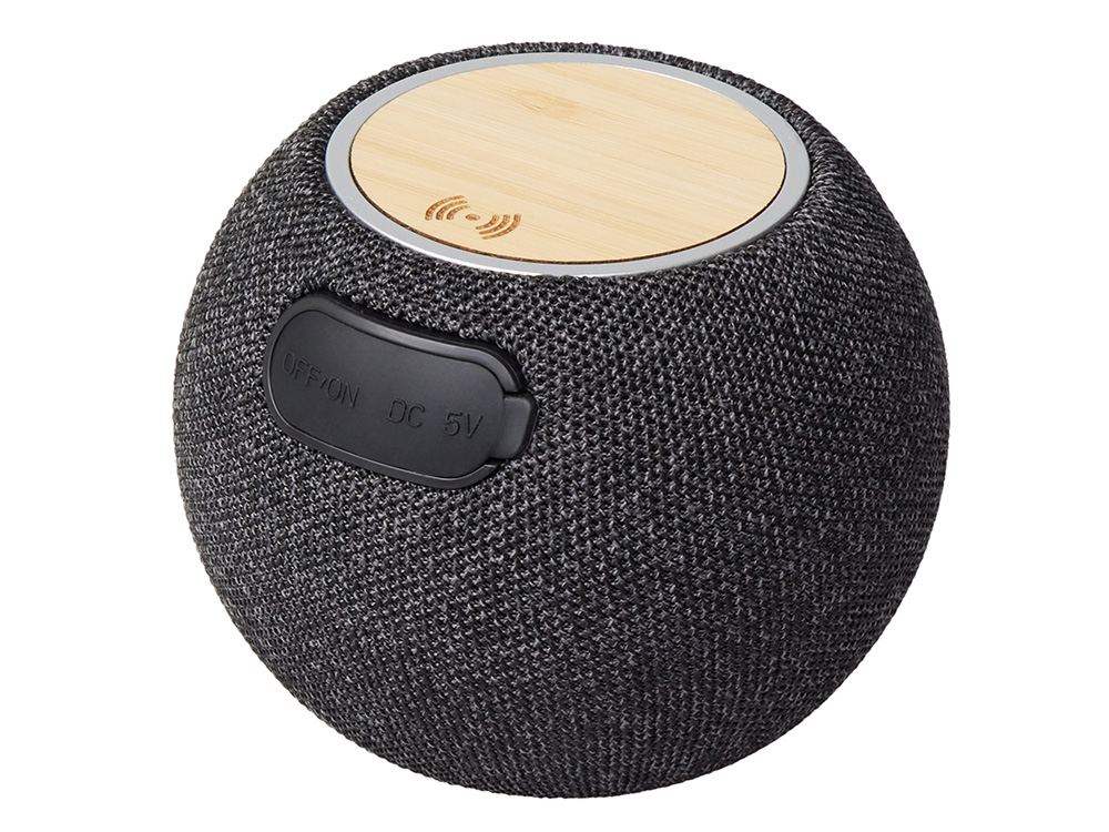 47cceb848861d20d.jpg Портативная колонка с беспроводной зарядкой «Ареа», 5 Вт 2
