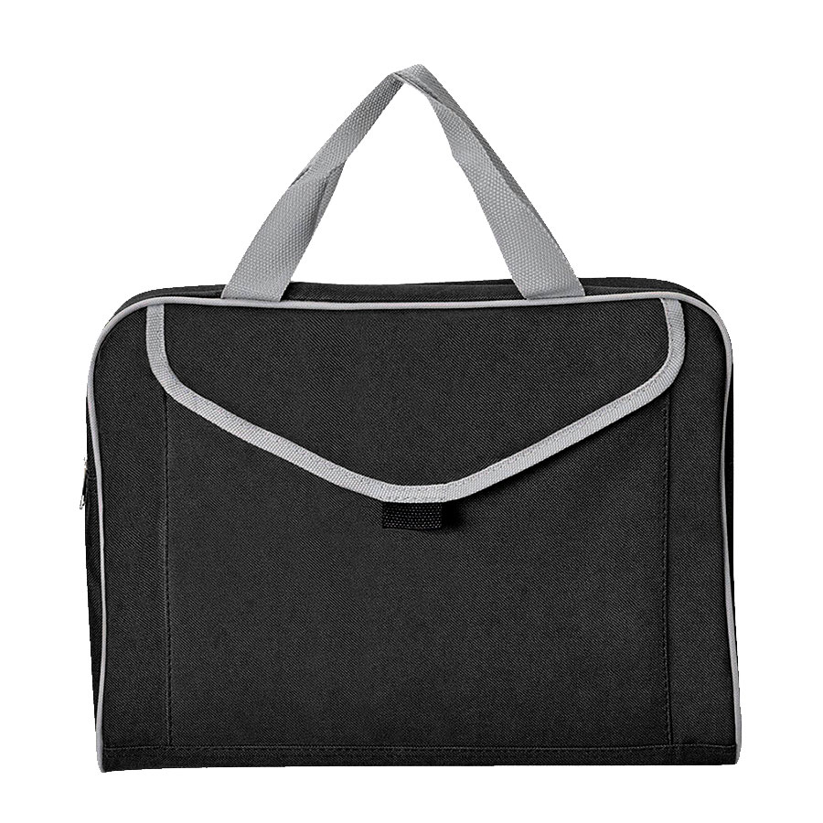 b4569444-1672-11e1-b28f-001871eb2973 Конференц-сумка "Mail"; черный; 35х30x8 см; полиэстер шелкография 1