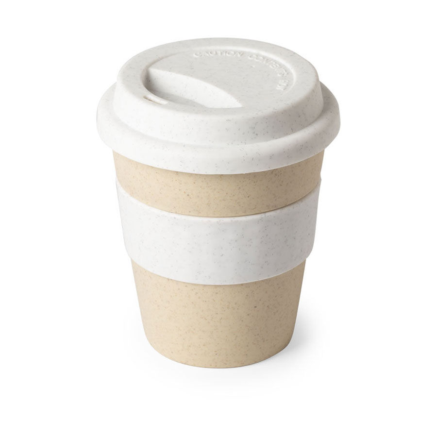 30b2ad13-57d0-11ea-949a-00155d640315 Стакан FLIKER с крышкой, бежевый, 350мл,11,4х9,5см,полипропилен с бамбуковым волокном,силикон 1