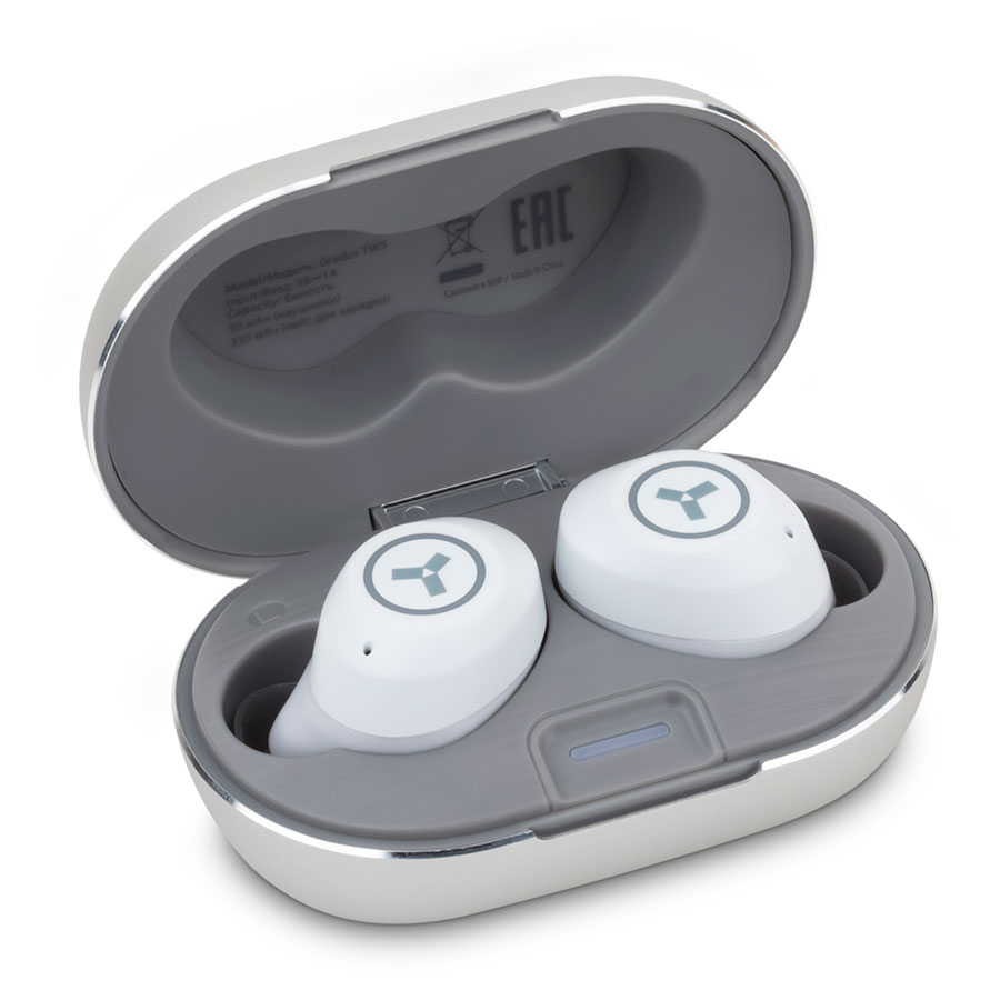 437f7355-f115-11eb-9559-00155da68a10 Беспроводные наушники Accesstyle Gradus TWS, белый 1