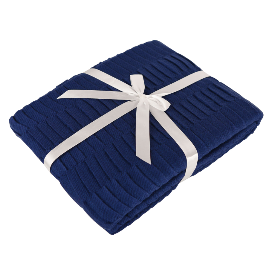 765d46fa-5d7c-11e7-942a-00155d640301 Плед "Wave"; синий; акрил 100%;180 гр/м2;130*150 см 1