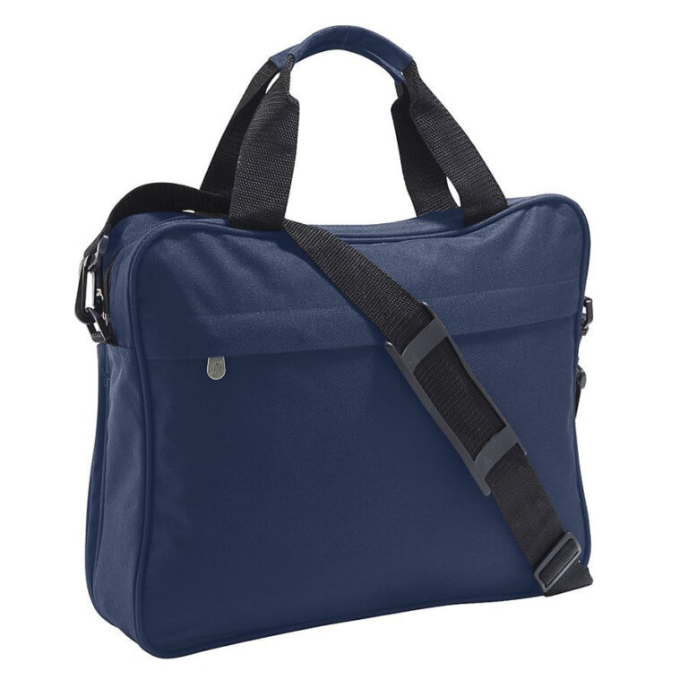 Сумка для документов "CORPORATE", темно-синий, полиэстер 600D, 8х38х30 см 11