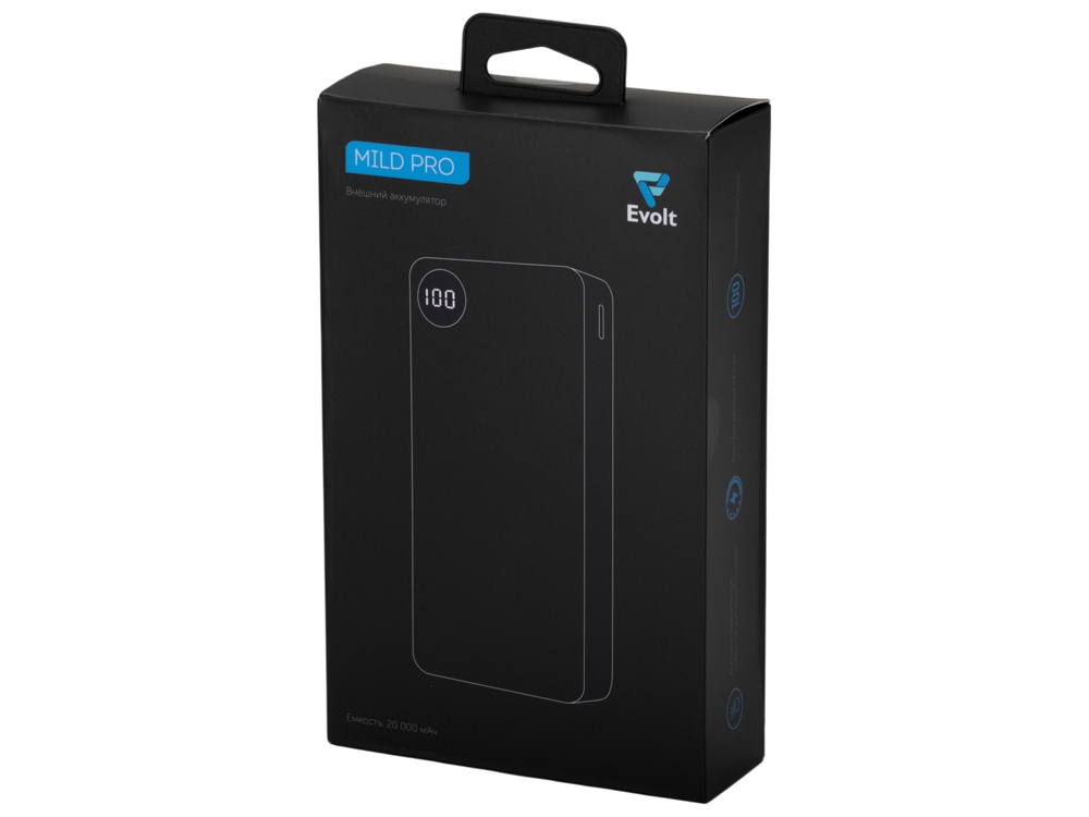 e505a3586beaa213.jpg Внешний аккумулятор «Mild Pro» c быстрой зарядкой QC/PD, soft-touch, 20 000 mAh 11