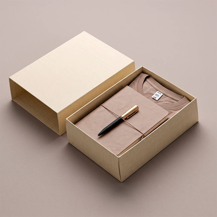 3306f217-9a1c-11f1-96b4-00155d41c407 Набор подарочный Welcome Box: футболка LIBRA размер M/L, ежедневник, ручка в коробке 1
