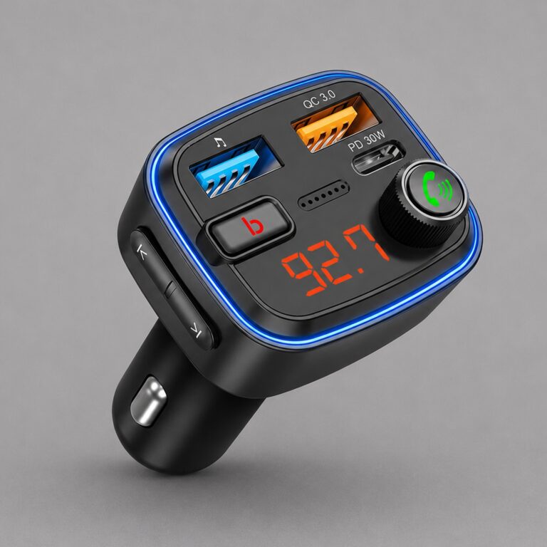 FM-трансмиттер Wave Pro, QC/PD, LED, 48Вт, ENC, Bass boost 3